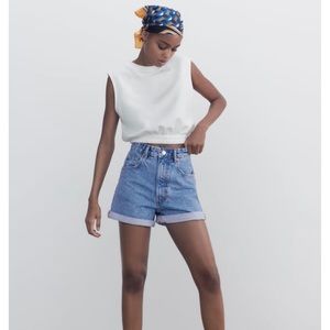 Zara mom fit shorts